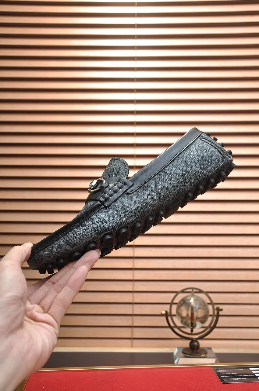 Men's Men's Shoes💰420💶【GUCCI】 (High-end Niuli) New 🍀Gucci*——Gucci Doudou Shoes! Made of imported original cowhide, the inner top layer is comfortable cowhide lining! Original wear-resistant rubber outsole! High quality products! Code number 38-44!